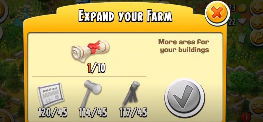 Prepare Your Land expand your farm