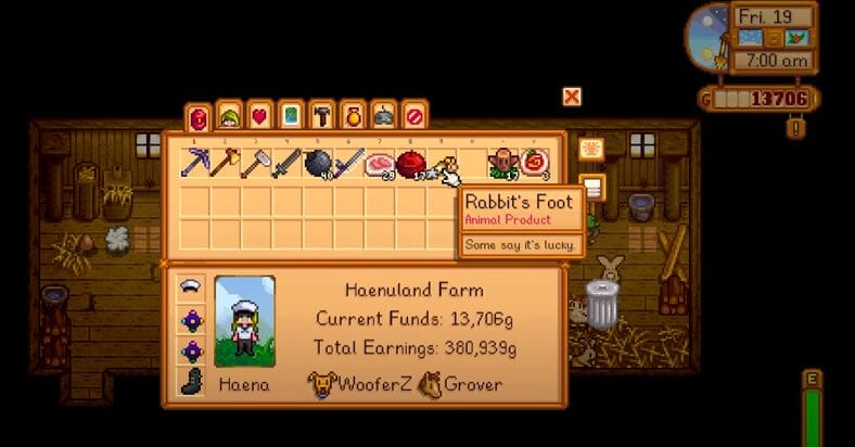 How to Get a Rabbit's Foot in Stardew Valley
