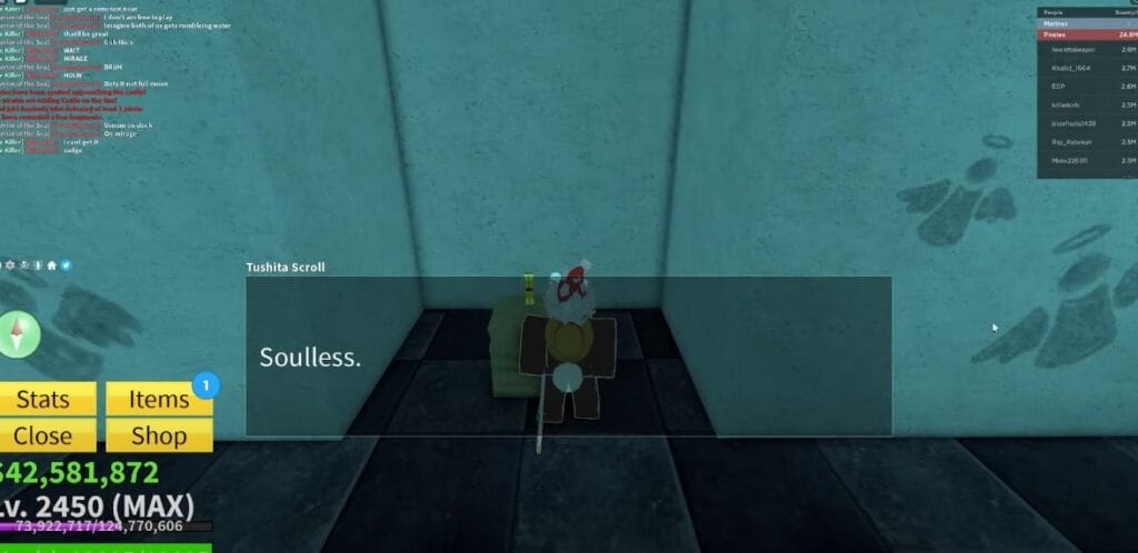 Soulless in blox fruits